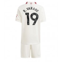 Koszulka piłkarska Manchester United Raphael Varane #19 Strój Trzeci dla dzieci 2023-24 tanio Krótki Rękaw (+ Krótkie spodenki)